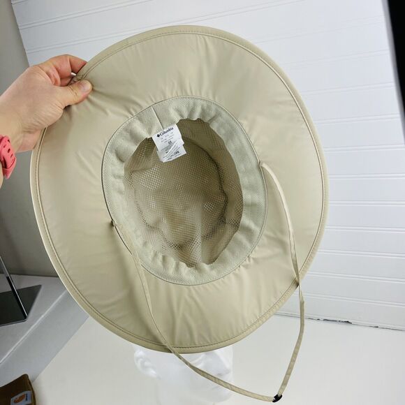 Columbia Unisex Haypoint Booney Omni-Tech Sun Waterproof Safari Bucket Hat Beige - Picture 9 of 9
